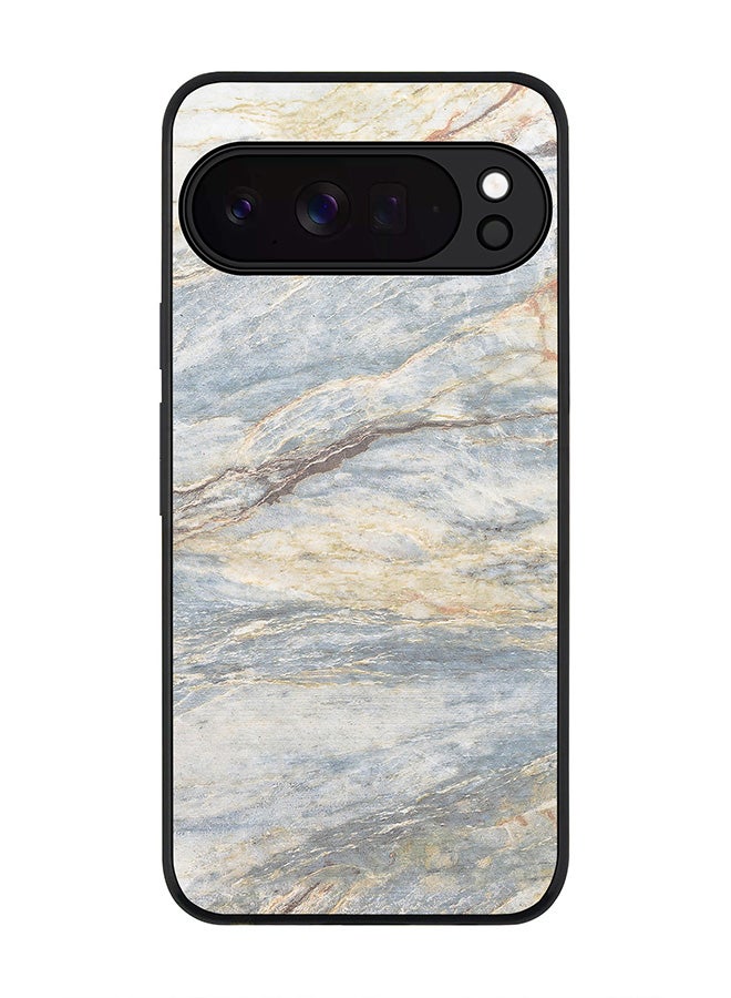 For Google Pixel 10 Pro Case,Slim fit Camera Protection, Shockproof Thin Phone cover  - Marble Print Grey Classic